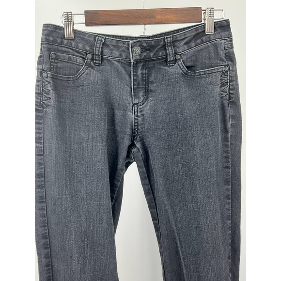 PrAna Grey Jeans Denim Straight Leg Low Rise Y2K Women's Size 4/27 - Picture 6 of 6
